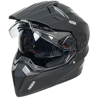 Шлем мото мотард HIZER (Хайзер) J6808 №5 (XL) matte black