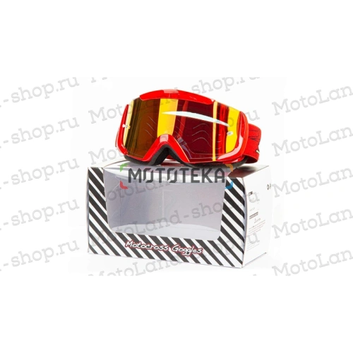 Очки Мотокросс GTX 5003 красные