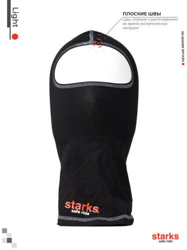 Подшлемник STARKS (Старкс) Light Чёрный/Серый фото 5