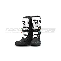 Мотоботы ROCKOT (Рокот) RX9, белый/чёрный, 40