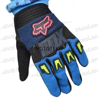 Перчатки мото (детские) FOX (Фокс) №1 Purple/Blue (17 см/10-11 лет) мотокросс