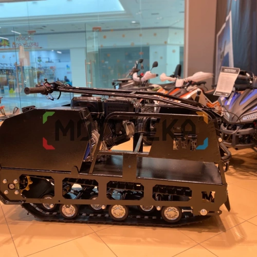 Мотобуксировщик Мужик LUXE М500 1450. 9 л.с.. катковая фото 12