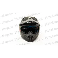 Шлем мото мотард GTX 690 №7 (S) SOLID MATT BLACK