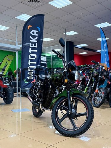 Мини-обзор на мопед Мотомир RAID 49.9 (110) (кофр в комплекте. дуги с карманами) камуфляж