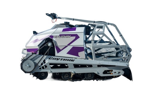 Мотобуксировщик Спутник PRO стандарт 15 л.с.. катковая фото 2