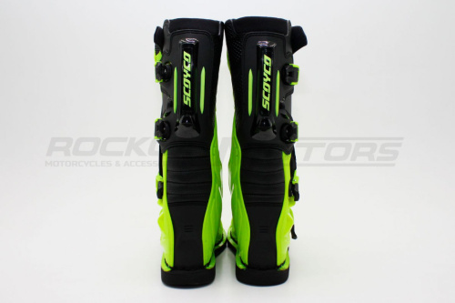 Мотоботы кроссовые SCOYCO (Скойко) MBM006 лайм/чёрный 43 фото 10