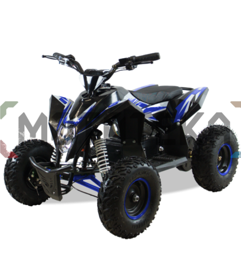 Квадро снегоход (снегоцикл) детский электрический Motax (Мотакс) Gekkon Snow 1300W черный/синий (машинокомплект) фото 2