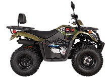 Квадрицикл KAYO (Кайо) AU200 спинка (ЗЕЛЕНЫЙ ХАКИ пластик 2025 г.) с ПСМ