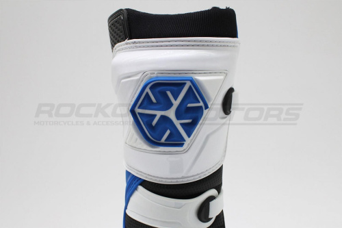 Мотоботы кроссовые SCOYCO (Скойко) MBM006 синий/белый 46 фото 5