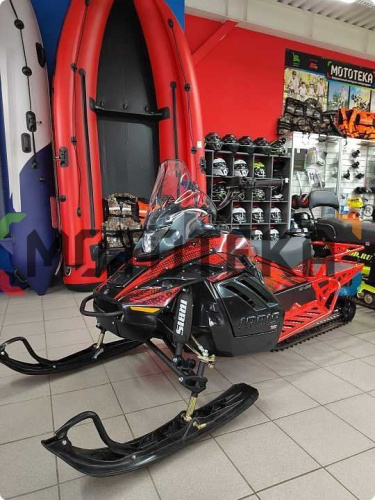 Снегоход IRBIS (Ирбис) SF 200 L Long чёрный/красный с ПСМ фото 14