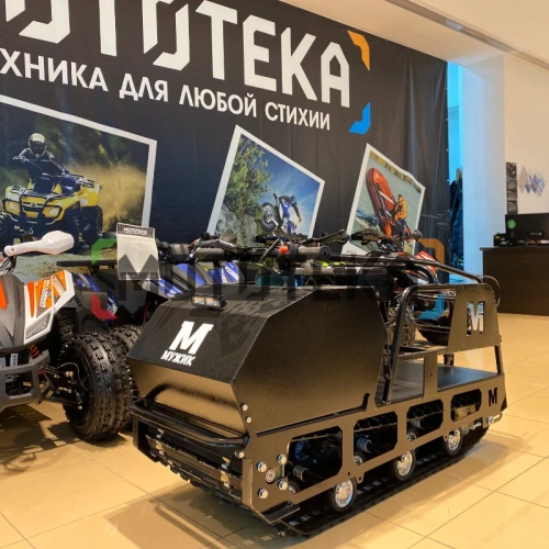 Мотобуксировщик Мужик LUXE М500 1450. 9 л.с.. катковая фото 2