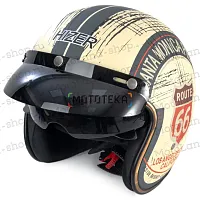 Шлем мото открытый HIZER (Хайзер) J510 №1 (XL)