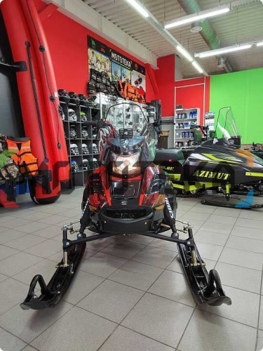 Снегоход IRBIS (Ирбис) SF 200 L Long чёрный/красный с ПСМ фото 15