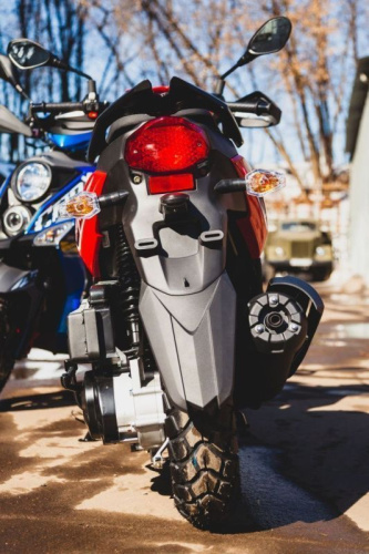 Скутер SYM (Сим) CROX 125 красный с ПТС фото 7