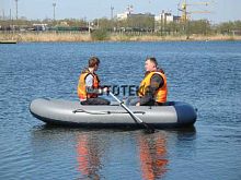 Лодка ПВХ ФЛАГМАН 280 HT серый/синий