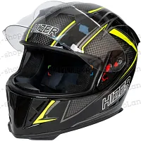 Шлем мото интеграл HIZER (Хайзер) J5311 №1 (M) black/lemon