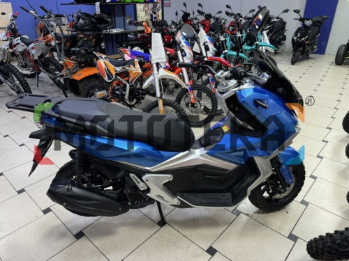 Скутер Мотомир TRACER ADV 50cc (125) синий фото 8