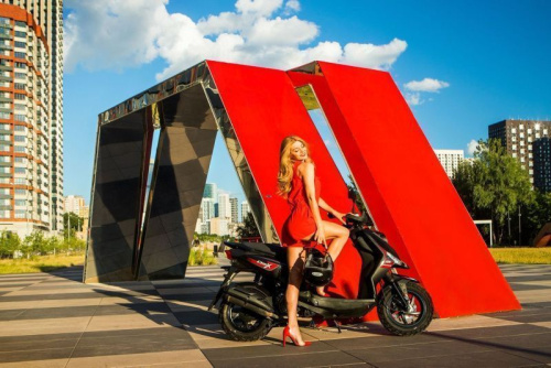 Скутер SYM (Сим) CROX 125 чёрный с ПТС фото 9