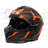 Шлем мото интеграл GTX 5672 №4 (L) BLACK/RED GREY