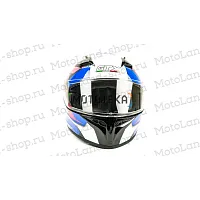 Шлем мото интеграл GTX 578 №3 (L) BLACK/PINK BLUE WHITE