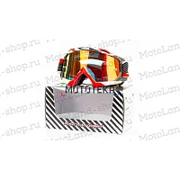 Очки Мотокросс GTX 5019 бело/красные