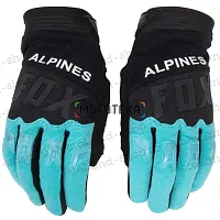 Перчатки мото FOX (Фокс) №3 black/green (S) мотокросс