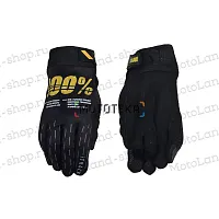 Перчатки мото 100% №12 black (XL) мотокросс