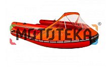 Тент носовой с окном для лодок Abakan (Абакан) 380, 420 JET / Allaska (Аляска) 470, 520 tonna серый