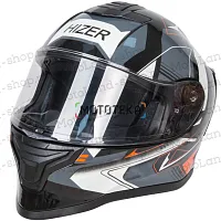 Шлем мото интеграл HIZER (Хайзер) J5325 №3 (S) orange