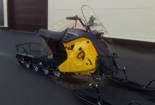 Снегоход Лидер Альфа 3 Long 20 л.с. жёлтый (машинокомплект) фото 3