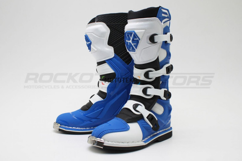 Мотоботы кроссовые SCOYCO (Скойко) MBM006 синий/белый 43