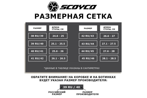Мотоботы кроссовые SCOYCO (Скойко) MBM009 чёрный 42 фото 11