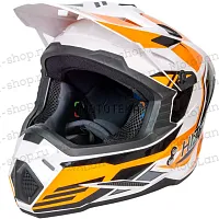 Шлем мото кроссовый HIZER (Хайзер) J6801 №7 (XL) neon yellow