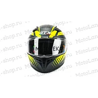Шлем мото интеграл GTX 578 №1 (L) BLACK/YELLOW GREY