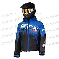Куртка для снегохода GTX №1 black-blue (текстиль) (XXL)