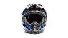 Шлем мото кроссовый HIZER (Хайзер) B6196 (S) #2 black/blue