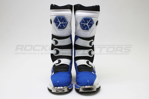 Мотоботы кроссовые SCOYCO (Скойко) MBM006 синий/белый 43 фото 5