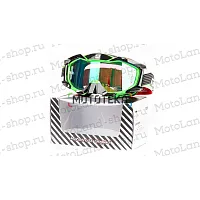Очки Мотокросс GTX 5015 салатовые