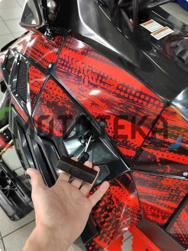 Снегоход IRBIS (Ирбис) SF 200 L Long чёрный/красный с ПСМ фото 17