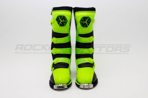 Мотоботы кроссовые SCOYCO (Скойко) MBM006 лайм/чёрный 43 фото 4