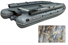 Лодка ПВХ SibRiver (Сибривер) GT - 450 Jet (фальшборт) камуфляж (лес)