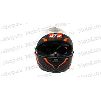 Шлем мото интеграл GTX 5672 №4 (S) BLACK/RED GREY