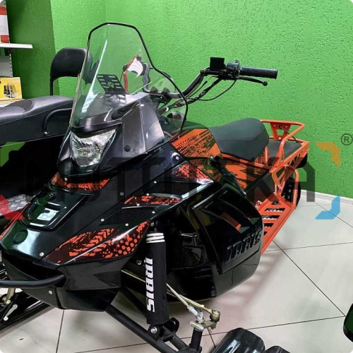 Снегоход IRBIS (Ирбис) SF 200 L Long чёрный/красный с ПСМ фото 3