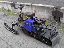 Мотобуксировщик компактный с лыжным модулем Лидер-ДЕЛЬТА-2, CVTL (+Фара) 8.0 л.с., ВАРИАТОР TAV2-40