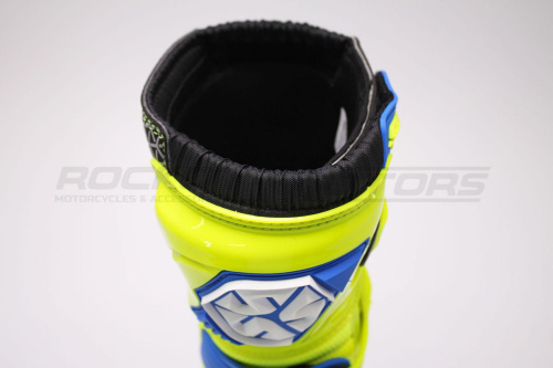 Мотоботы кроссовые SCOYCO (Скойко) MBM009 лайм/синий 42 фото 8