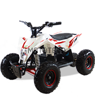 Электроквадроцикл подростковый Motax (Мотакс) GEKKON 1300W белый/красный (машинокомплект)