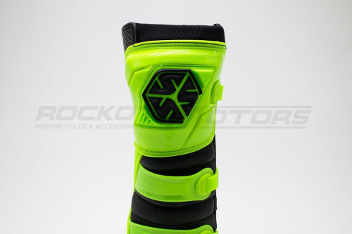 Мотоботы кроссовые SCOYCO (Скойко) MBM006 лайм/чёрный 43 фото 6