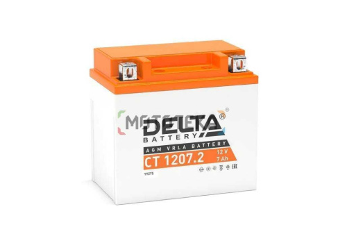 Аккумуляторная батарея DELTA (Дельта) CT 1207.2 (12V / 7Ah) [YTZ7S]