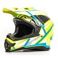 Шлем мото кроссовый HIZER (Хайзер) B6196 (L) #1 yellow