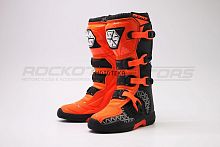 Мотоботы кроссовые SCOYCO (Скойко) MBM009 оранжевый/чёрный 46